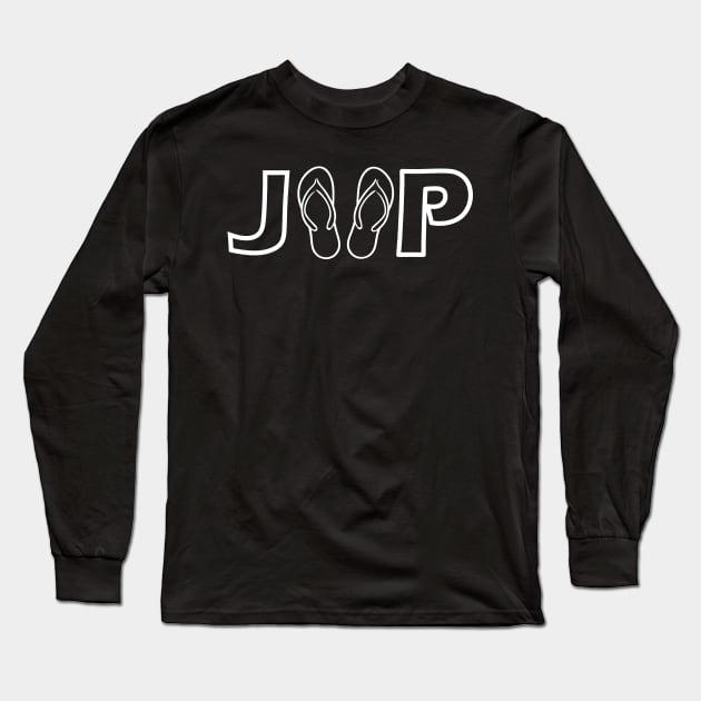 Jeep Flip Flops Long Sleeve T-Shirt by KC Happy Shop